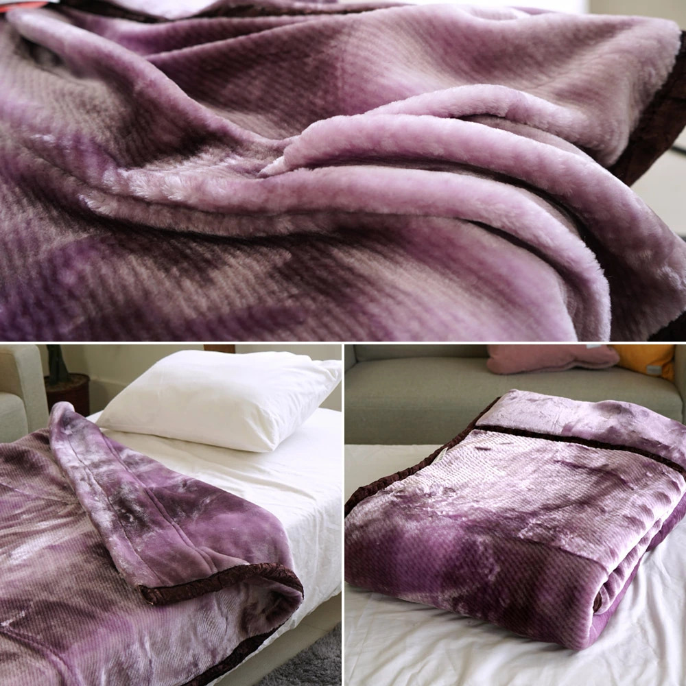 西川 毛布 シングル 140×200cm マイヤー 洗える 衿付き 合わせ毛布