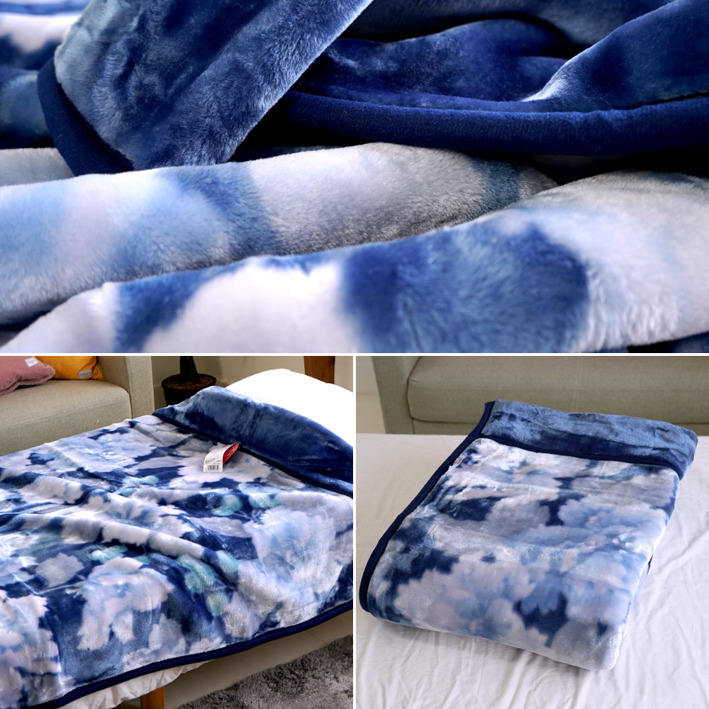 ■西川■花柄■ふかふか毛布■140cm x 200cm■ Amazon｜西川 毛布 冬用 シングル 洗える 軽量 【3億円売れた】 ニュー