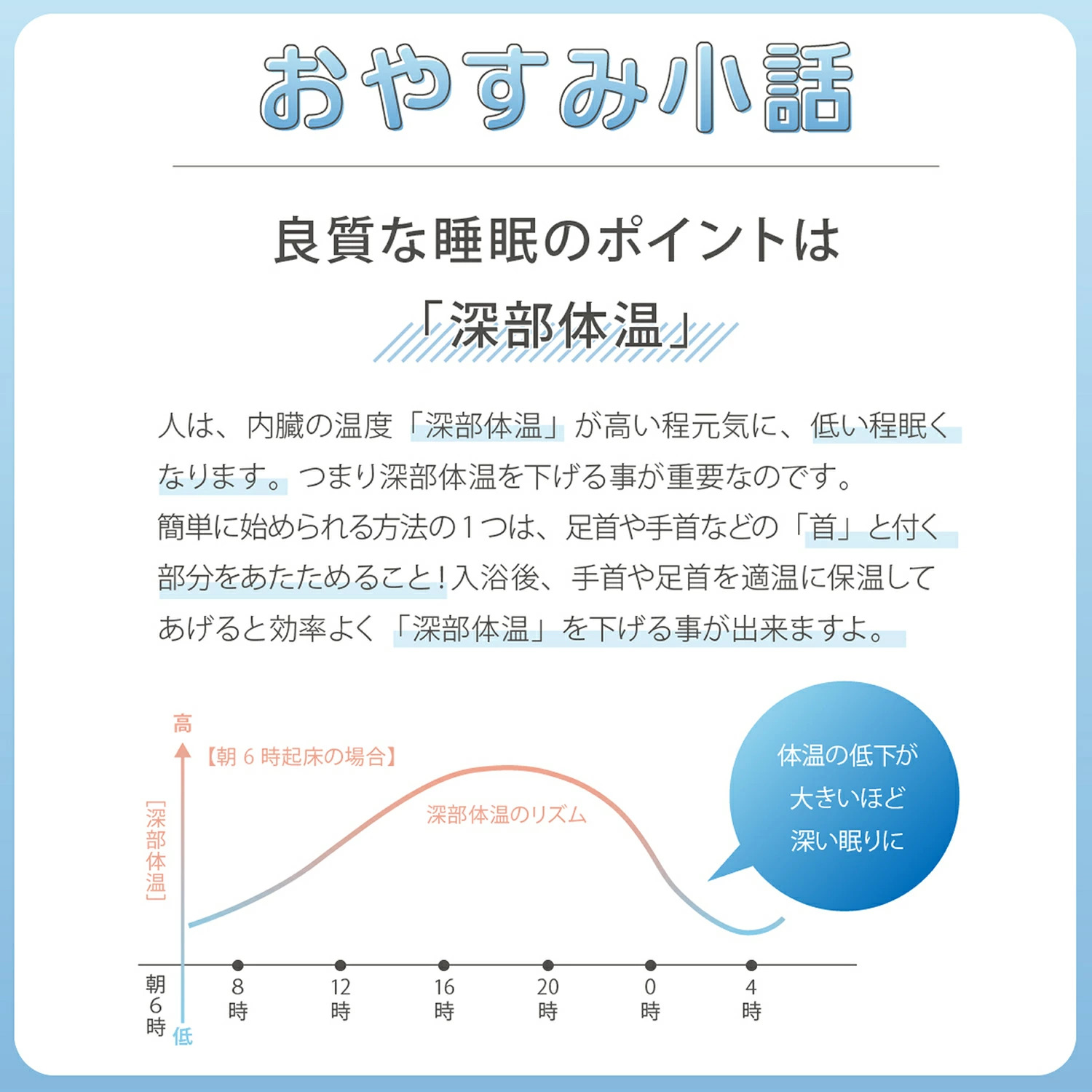 足首保温サポーターおやすみ小話