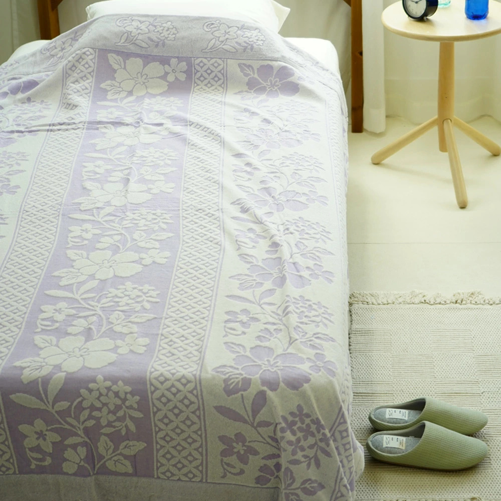 日本製 タオルケット パープル