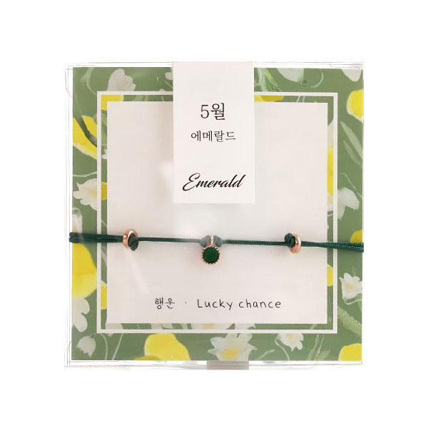 birth stone bracelet b-sight 韓国 韓国ファッション ブレスレット 誕生石 真鍮 ジルコニアキュービック 天然石 ワックスコード アクセサリー レディース｜effect-gift｜06