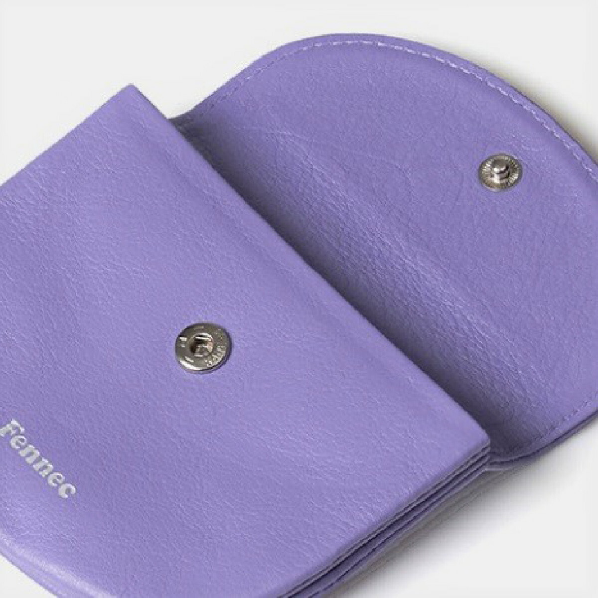 fennec HALFMOON DOUBLE POUCH フェネック ハーフムーンダブルポーチ ミニポーチ レザーポーチ コインケース 小物入れ  名刺も入る 韓国 韓国ブランド かわいい…