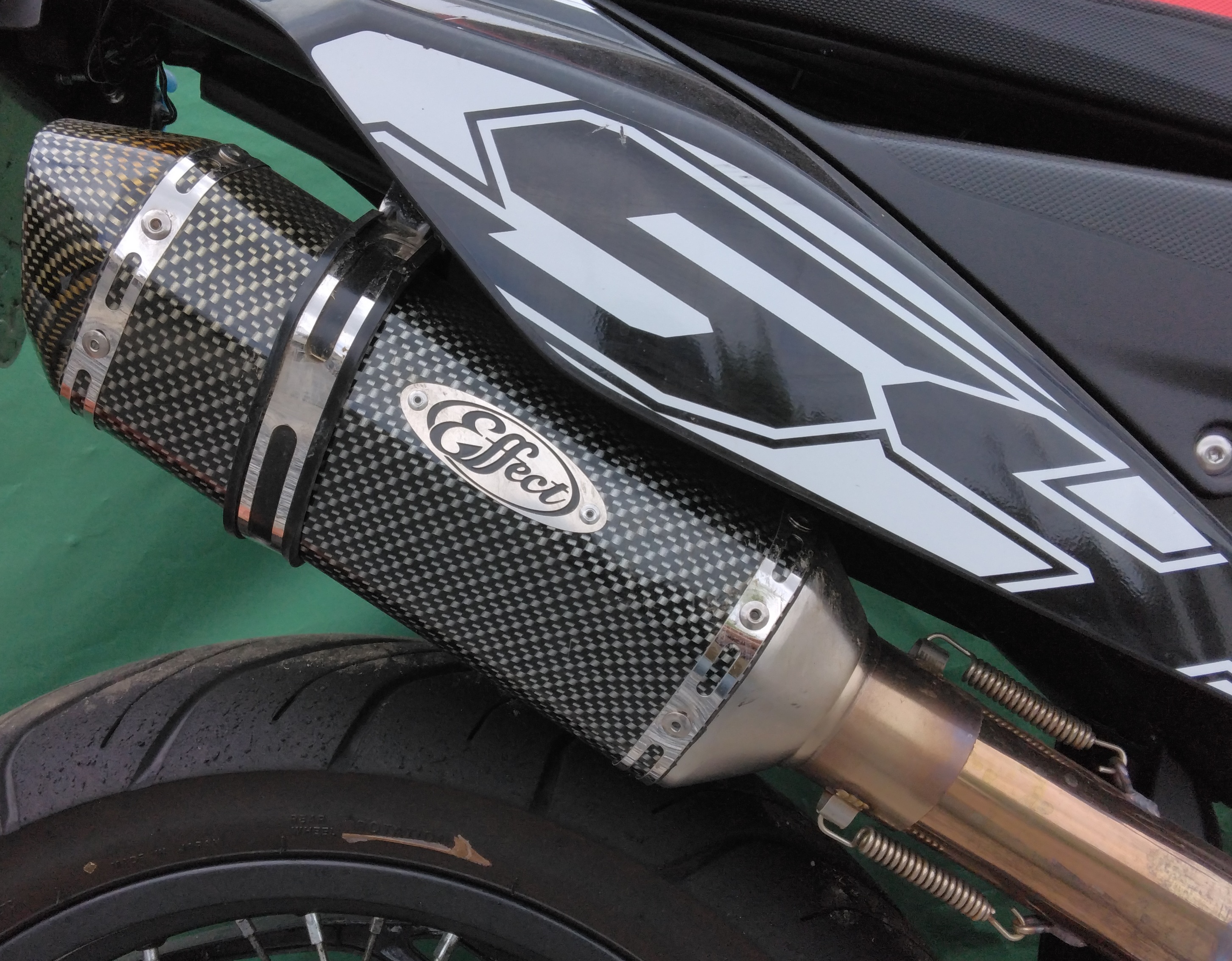 KLX250 17インチホイール 前後セット+ショートスタンド KLX250 KLX250SR KLX250ES D-TRACKER ショートサイドスタンド