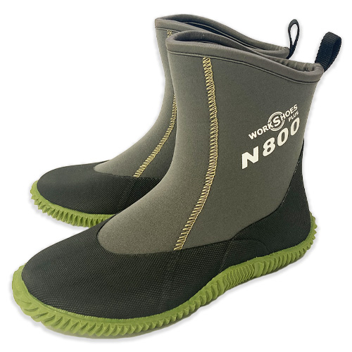 防水 ワークシューズ プラス ライト N800 アトム 農作業 靴 長靴