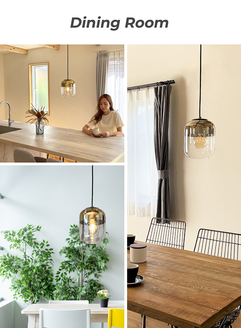 LED ペンダントライト 照明 ガラス 17cm おしゃれ ゴールド クリア