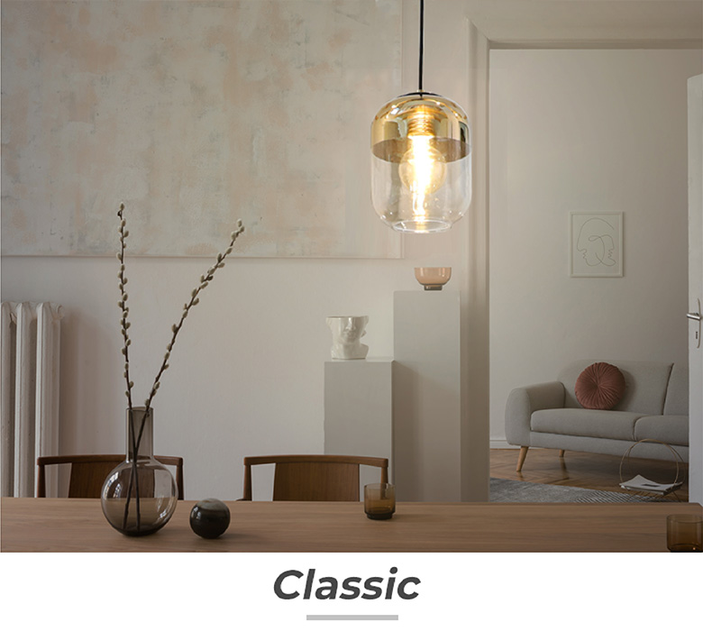 LED ペンダントライト 照明 ガラス 17cm おしゃれ ゴールド クリア