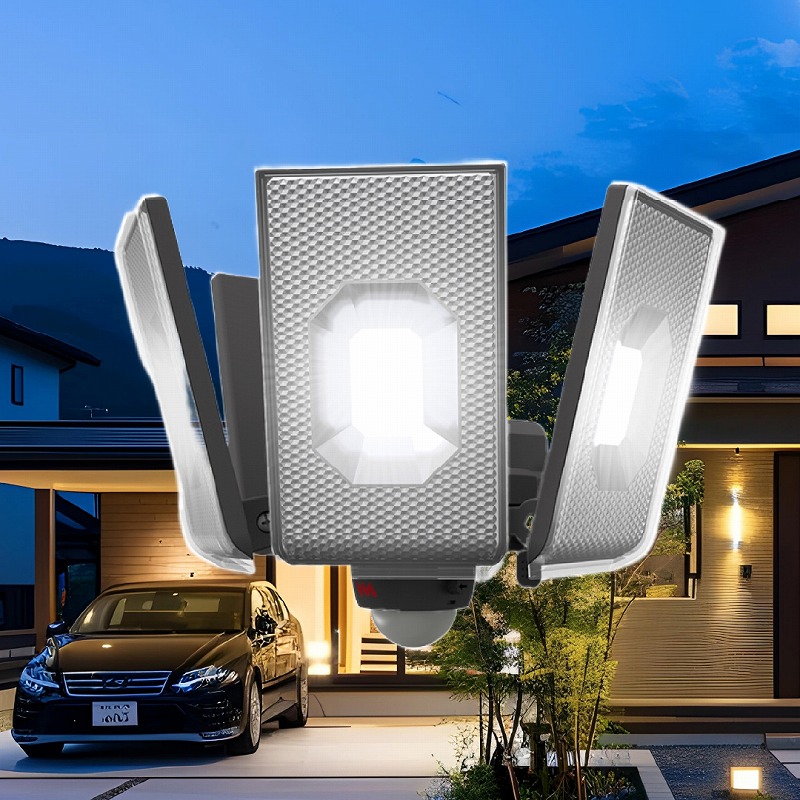 LED センサーライト コンセント式 人感センサー 屋外 防雨 IP44 5000