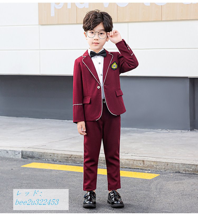 世界有名な 韓国子供服 スーツ 男の子 キッズ 上下セット フォーマル