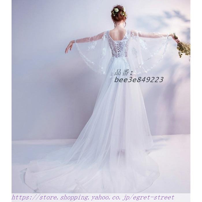 ウェティグドレス Aラインドレス 結婚式 安い 大きいサイズ ロング