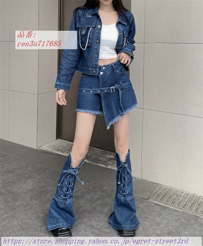 デニム スカート ミニ レッグカバー 韓国 ストリート レディース デニム スカート ミニ レッグカバー 韓国 ストリート レディース