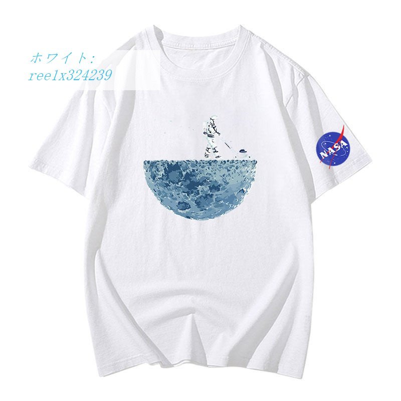 大きいサイズ レディース Ｔシャツ 宇宙飛行士 かわいい カジュアル 春夏 綿100％ 多色 S?4...