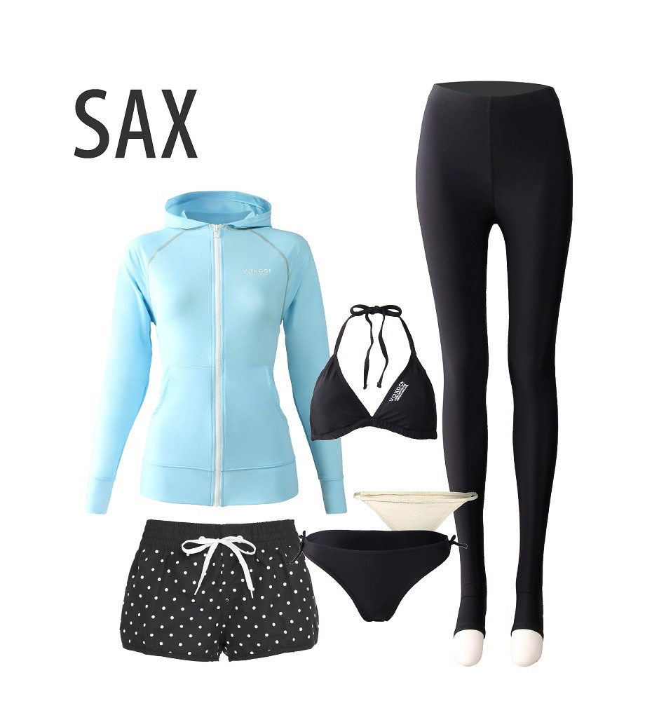 水着5点セット ラッシュガード サーフパンツ付き レディース Vaxpot バックスポット Va 4653 Dt Blk Egs Direct 通販 Yahoo ショッピング