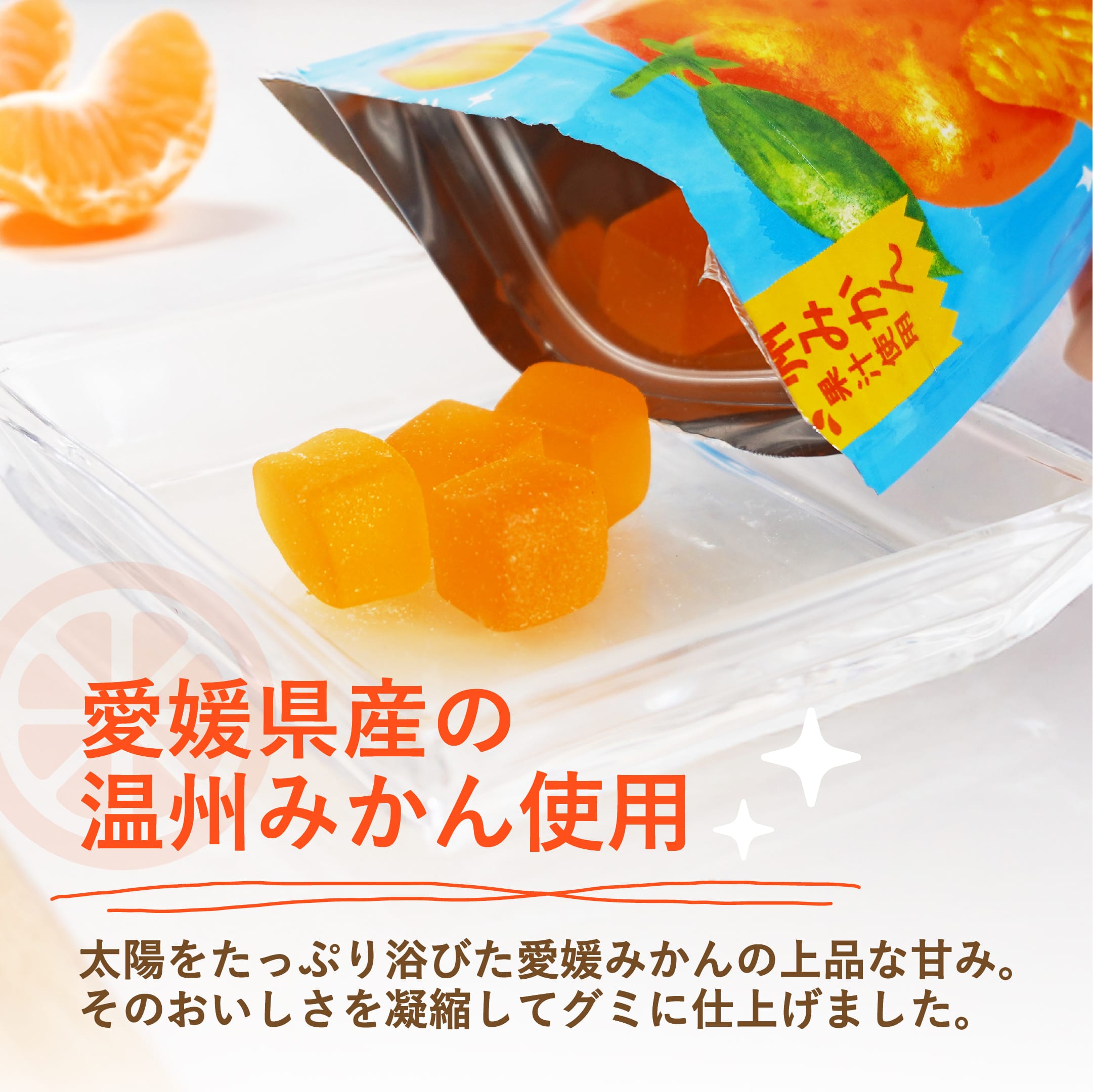 グミ 愛媛のおいしい みかんグミ 5袋セット 送料別途 温州みかん 愛媛