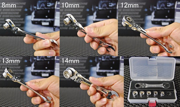 SALE／87%OFF】KTC ラチェットめがね用ソケットセット TBZ1406 ドライバー、レンチ
