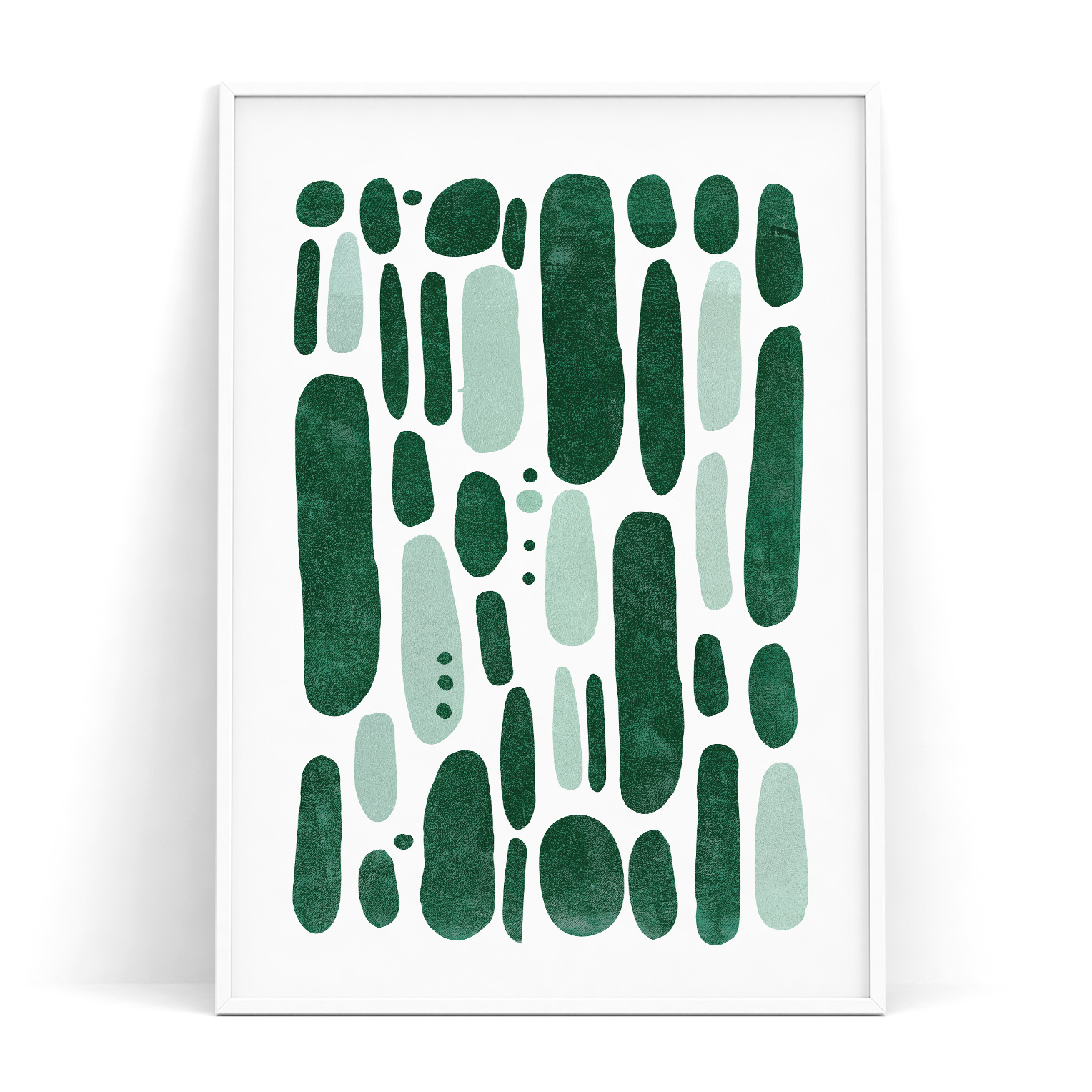 アートポスター 選べるデザイン 抽象画フォレスト 緑 青 黄 グリーン