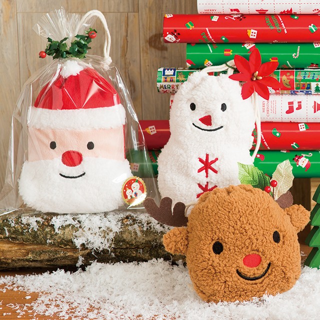 クリスマスサンタ巾着バッグ-S クリスマスプレゼント クリスマス
