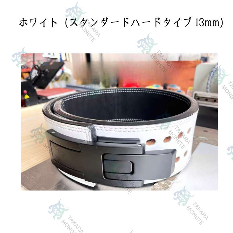 重量挙げベルト男レバーバックル牛革クイック自己自動ロックベルトスクワットデッドリフトパワーリフティングベルト (Size : 60-115CM)の画像