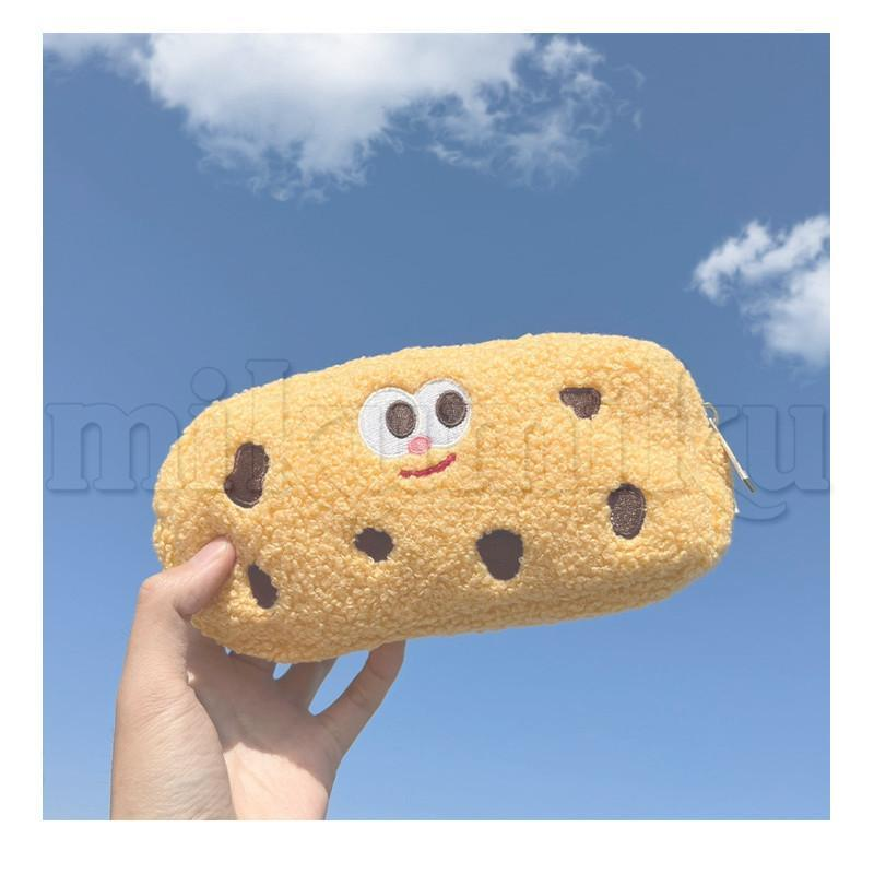 クッキー　ビスケット　ふわふわ　ペンケース　ポーチ　ふでばこ　韓国 クッキー ペンケース ふわふわ 面白い ペンポーチ 大容量 筆記用具