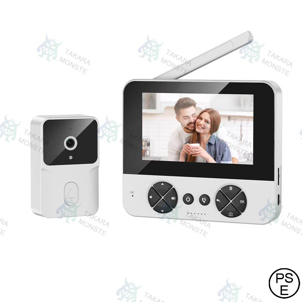 インターホン ワイヤレス 工事不要 テレビドアホン 録画機能