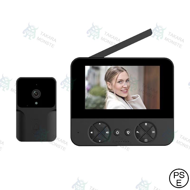 インターホン ワイヤレス 工事不要 テレビドアホン 録画機能