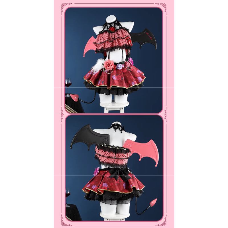 ラブライブ love live 小悪魔編 覚醒 矢澤にこ 東條希 コスプレ衣装 ※悪魔のトライデント 羽根と尻尾 追加可能の画像