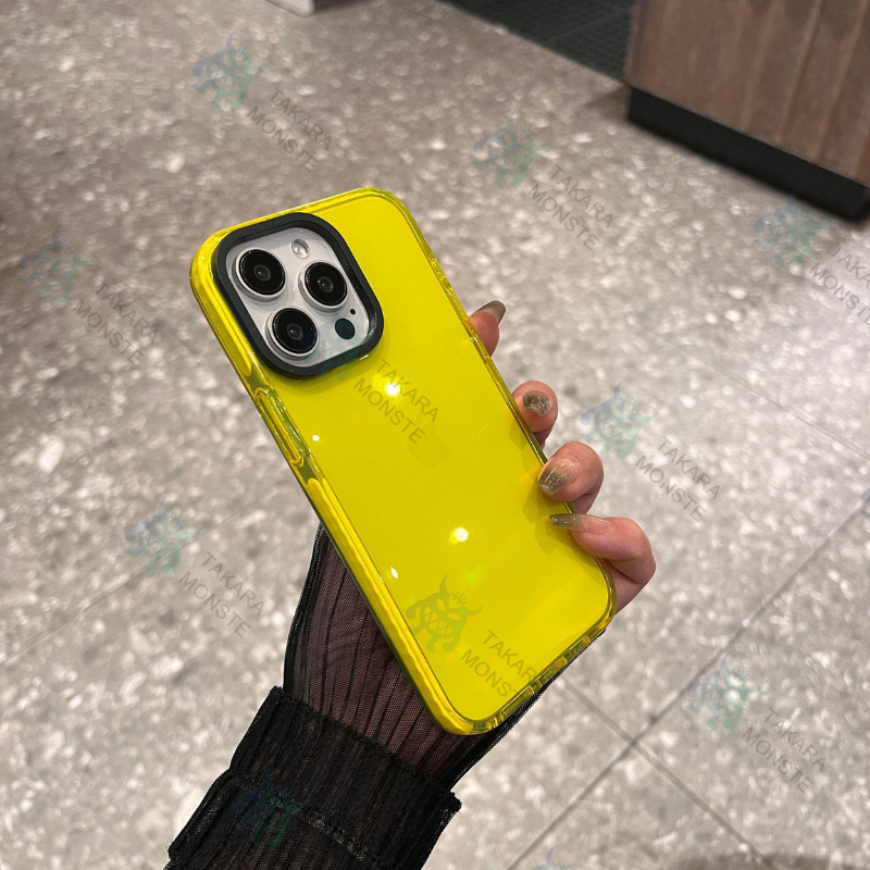 iPhone17 ケース iPhoneケース ネオンカラー 黄色 スマホケース