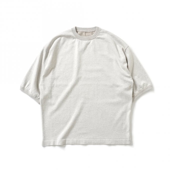 クレプスキュール　半袖ニット　crepuscule crepuscule (クレプスキュール) Knit Tee / ニットT