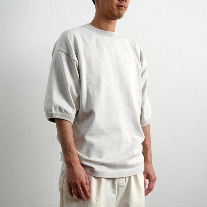 crepuscule クレプスキュール 2101-007 S/S KNIT - L.Gray 半袖