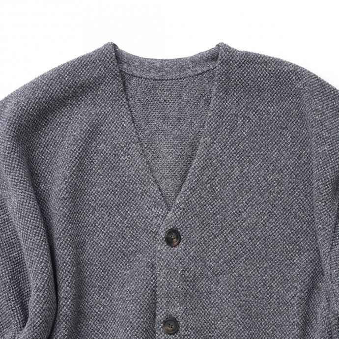 crepuscule クレプスキュール 2103-002 Moss stitch V/N cardigan