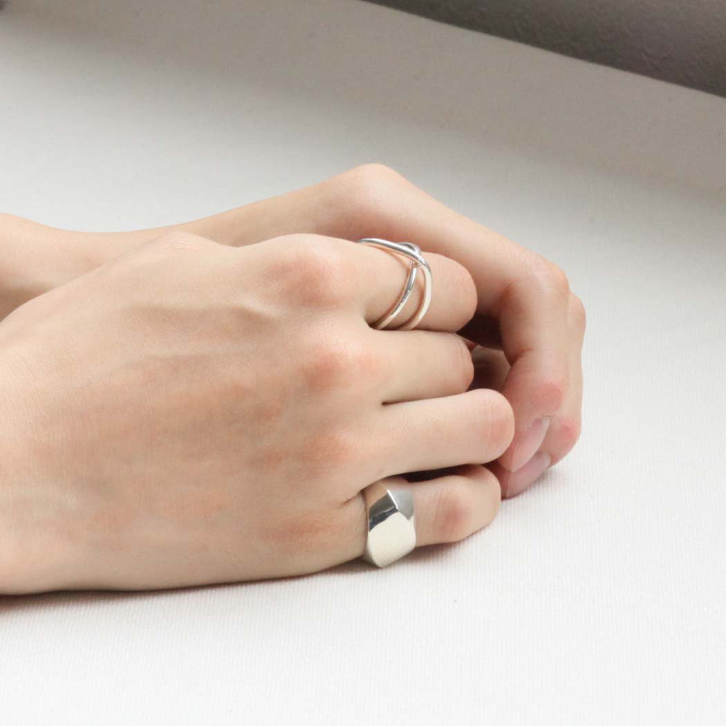 専用 BYOKA CREAM SILVER925 シルバー ピンキーリング 5号 BYOKA（ビョーカ）/ R1902 CREAM PINKY RING リング - シルバー