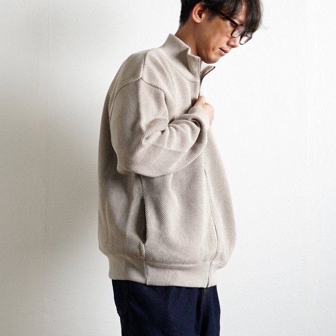 crepuscule クレプスキュール 2201-004 Moss Stitch Drivers - Beige