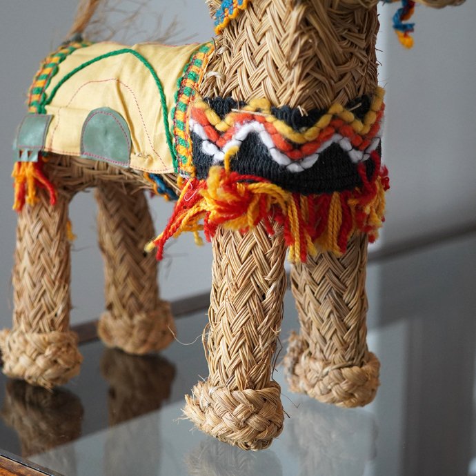 スペイン製の置物 ARTESANIA Artesania San Jose / BURRO ESPARTO ADORNADO