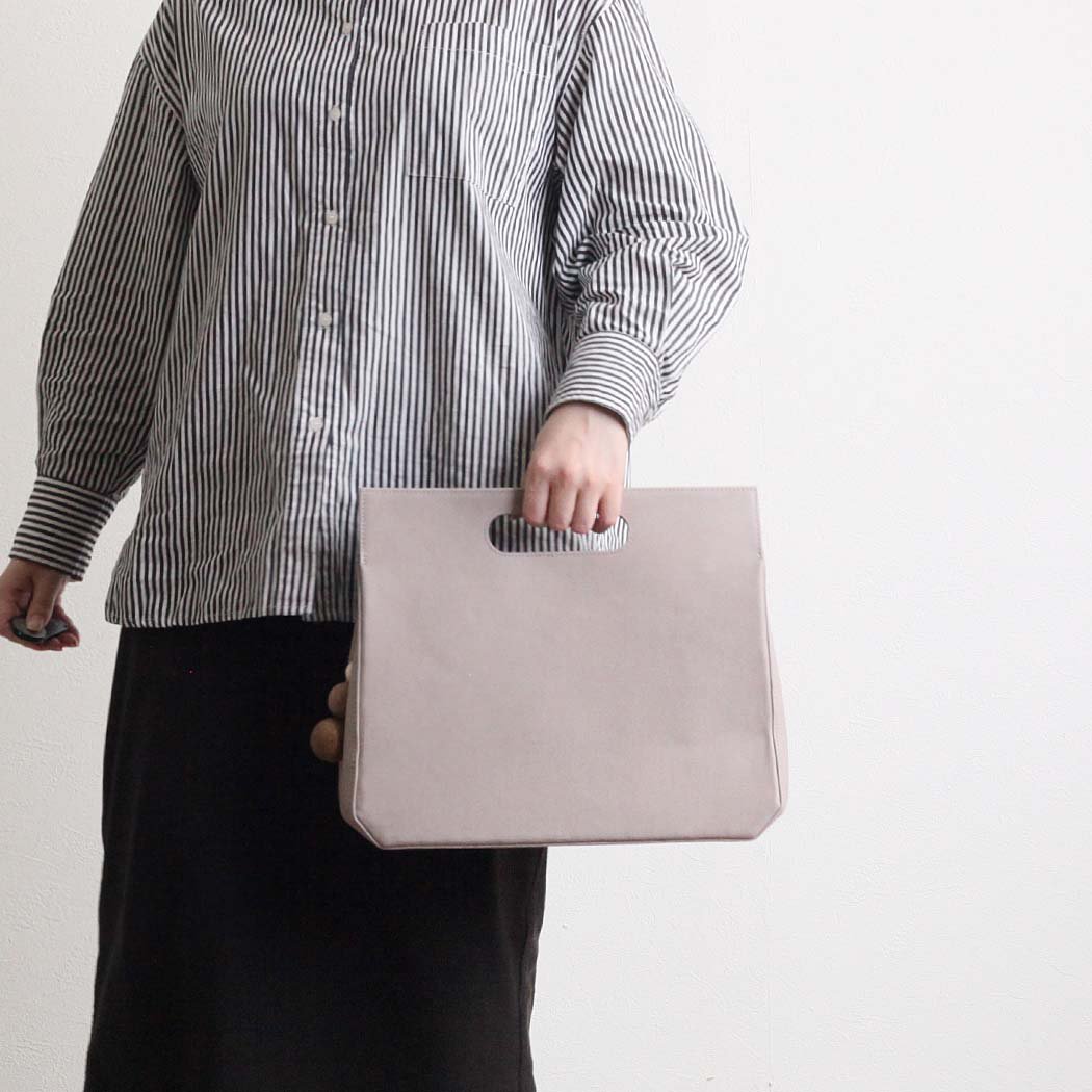 Sarah mu サラミュー BN-003 GRY 半丸トート & ショルダーバッグ