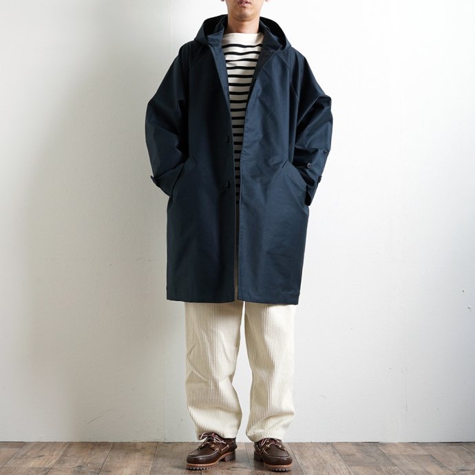 STILL BY HAND スティル バイ ハンド CO01233 - DEEP BLUE モールスキンフーデッドコート ディープブルー 送料無料  買い回り 買い周り 買いまわり ポイント消…