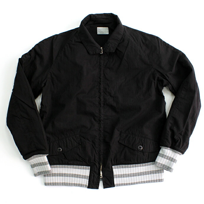 Hexico(ヘキシコ) /  Deformer Blouson Border Rib ex. CN Weather リメイクスイングトップ【送料無料】 Hexico(ヘキシコ) / Deformer Blouson Border Rib ex. CN Weather