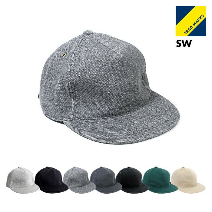 Trad Marks / Basic Cap SW トラッドマークス ベーシックキャップ スウェット ブラック ネイビー ヘザーグレー チャコール ダークヘザー アイビーグリーン ベールカーキ 即日発送 即納 NAVY（SWISS MILITARY HANOWA） Trad Marks / Basic Cap SW トラッド