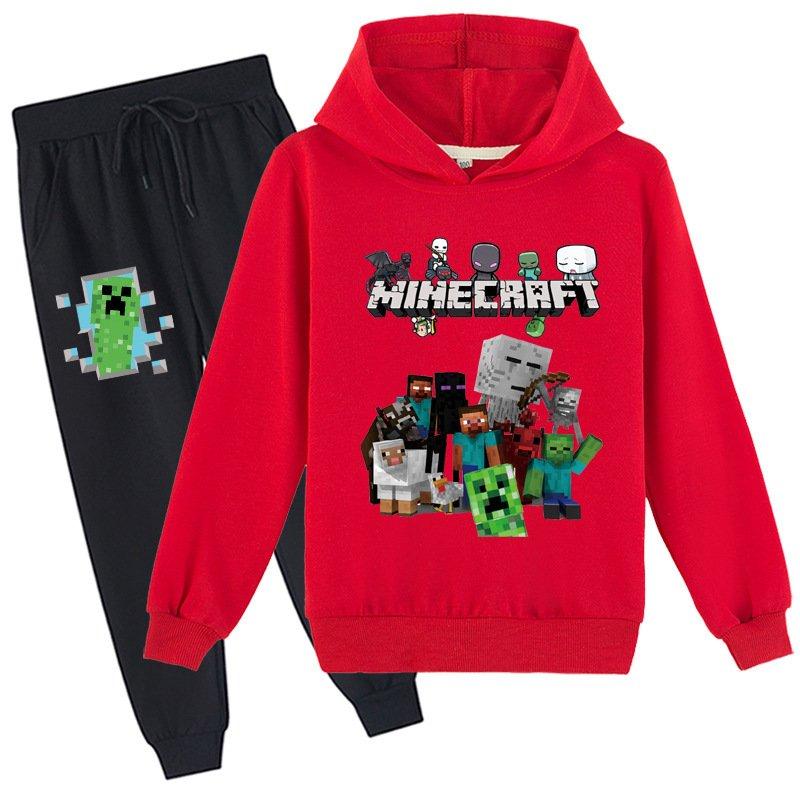 値引きする MINECRAFT パーカー 9色 男の子 ジャージ上下セット グッズ 服 ボーイズ