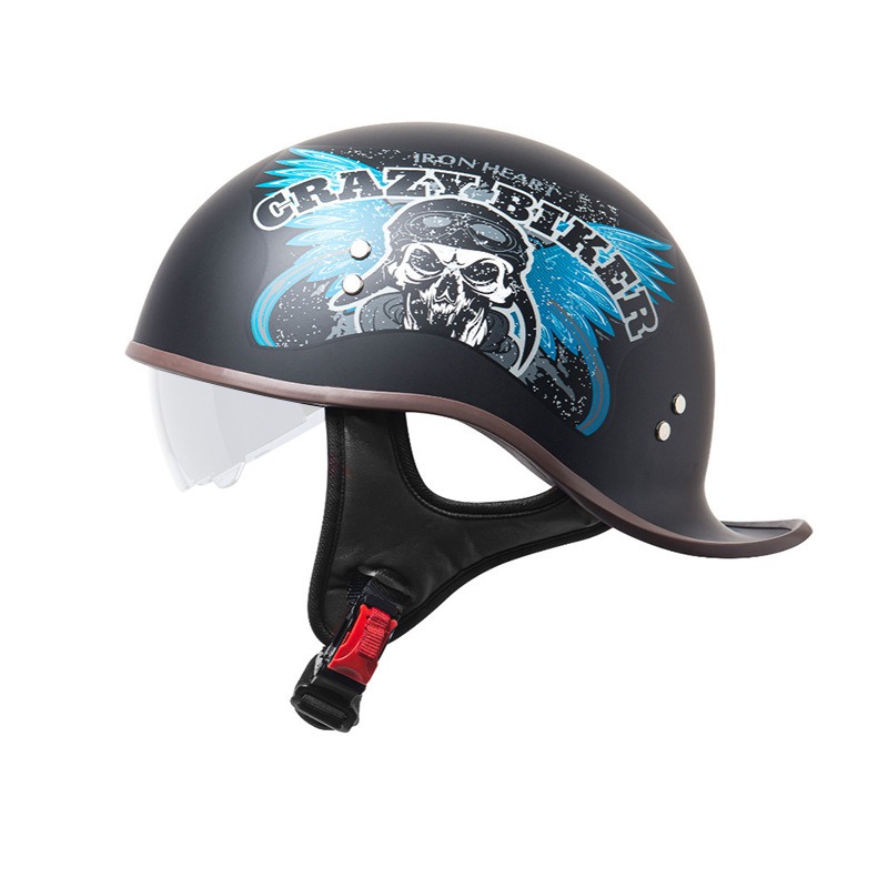 公道使用不可 装飾用 ヘルメット バイク用 半キャップ ジ 半帽
