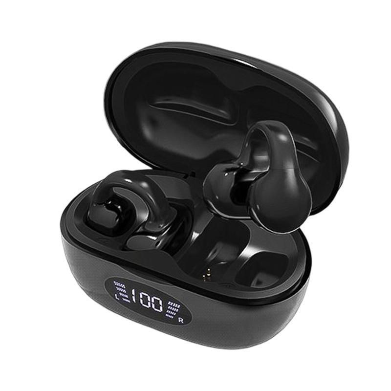 骨伝導イヤホン ワイヤレスイヤホン 片耳 両耳 左右 Bluetooth 5.3 LED残量表示 挟んで装着 快適 完全ワイヤレス 自動ペアリング 瞬間接続 Hi-Fi高音質｜eight-sto｜02