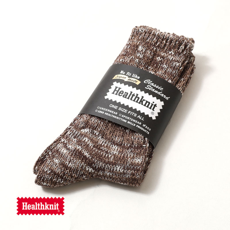 Healthknit（ヘルスニット） 靴下 クルー丈ソックス 日本製 HEALTHKNIT