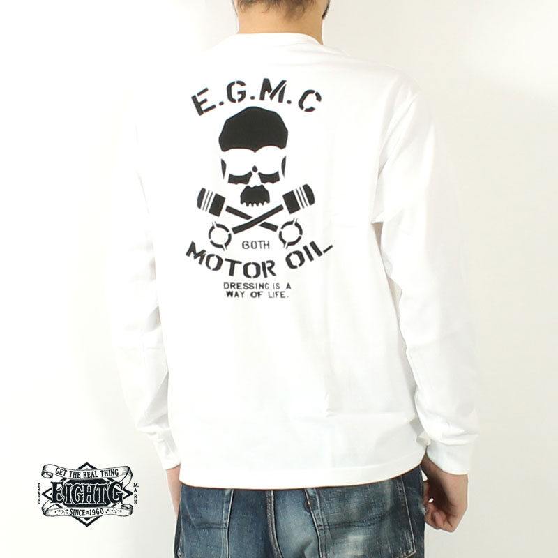 EIGHT-G（エイトジー） ロンT プリント 2025秋冬 再入荷 ロゴ Tシャツ