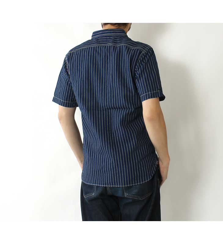 40s 50s 半袖シャツ ホワイトカラー　ストライプ 60s CLUBMAN ビンテージ オープンカラー ストライプ ボックス