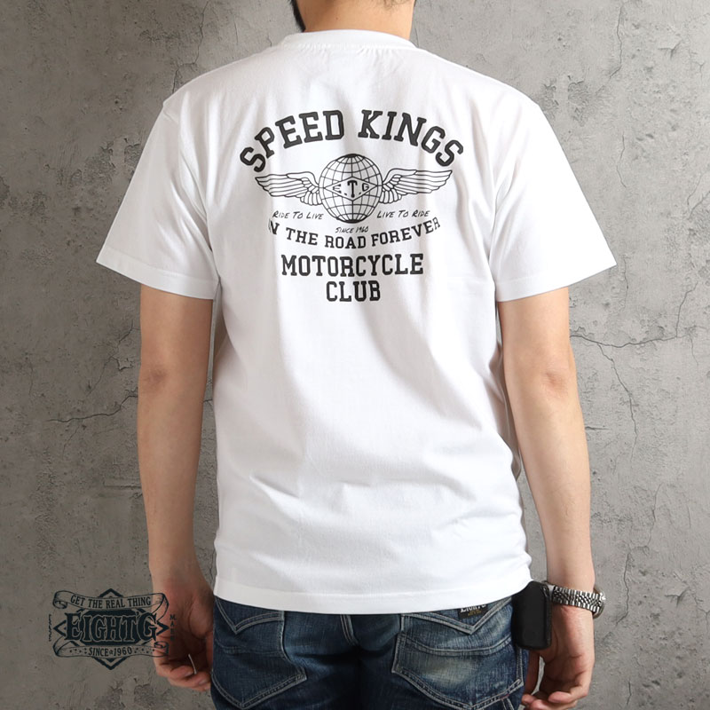 GロゴTシャツ　白　ティシャツ　メンズTシャツ EIGHT-G（エイトジー） Tシャツ 2026春夏 新作 メンズ 半袖 アメカジ