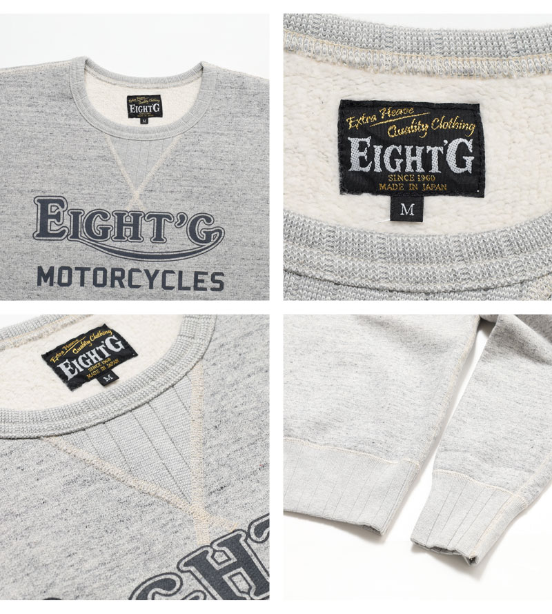 EIGHT-G（エイトジー） スウェット ロゴ 2025秋冬 新作 メンズ 綿100