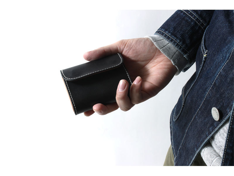 EIGHT-G 本革 三つ折り ミニ財布 LEATHER MINI WALLET 8WA-06