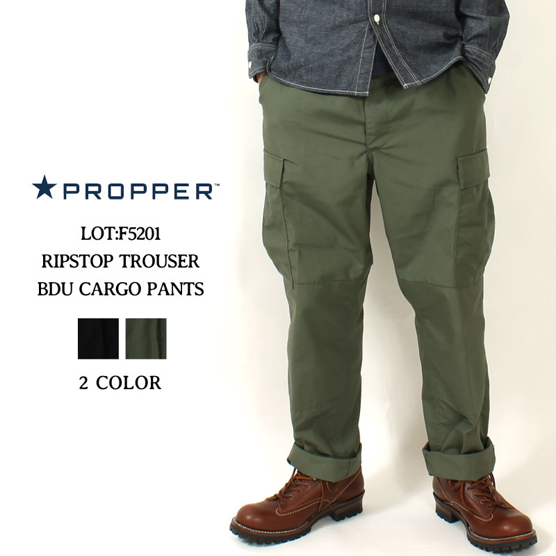 PROPPER パンツ カーゴパンツ F520538 PROPPER プロッパー パンツ カーゴパンツ ZIPPER FLY グリーン