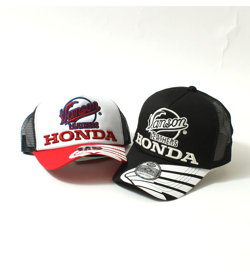 VANSON（バンソン） メッシュキャップ 帽子 HONDAコラボ アメカジ
