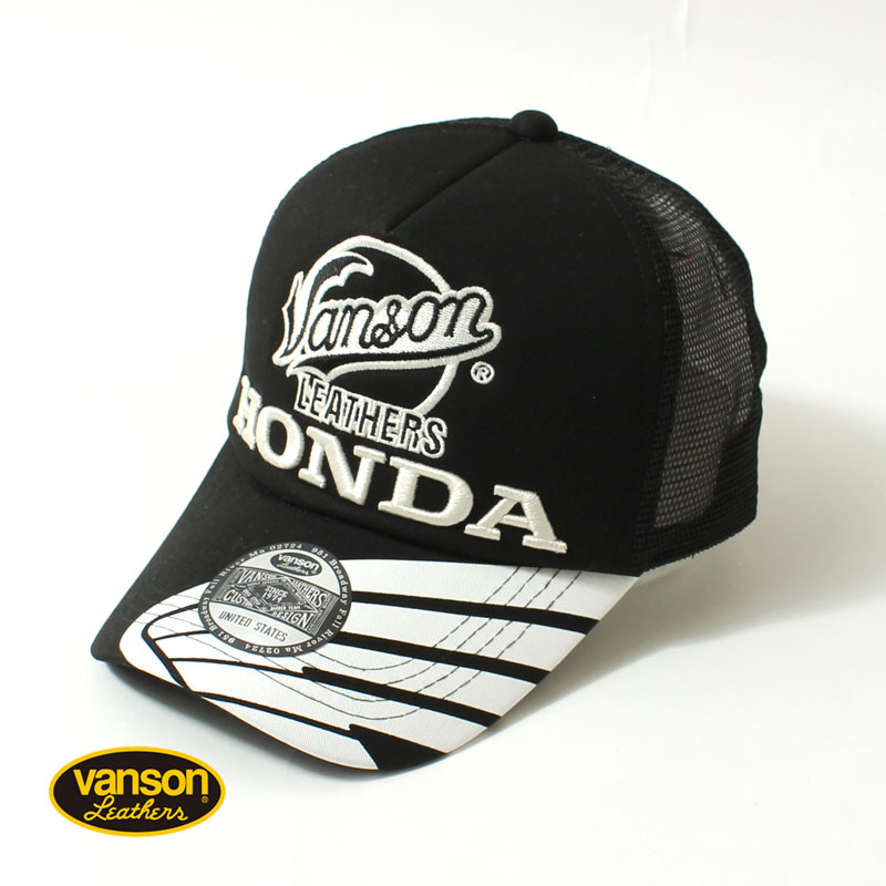 VANSON（バンソン） メッシュキャップ 帽子 HONDAコラボ アメカジ
