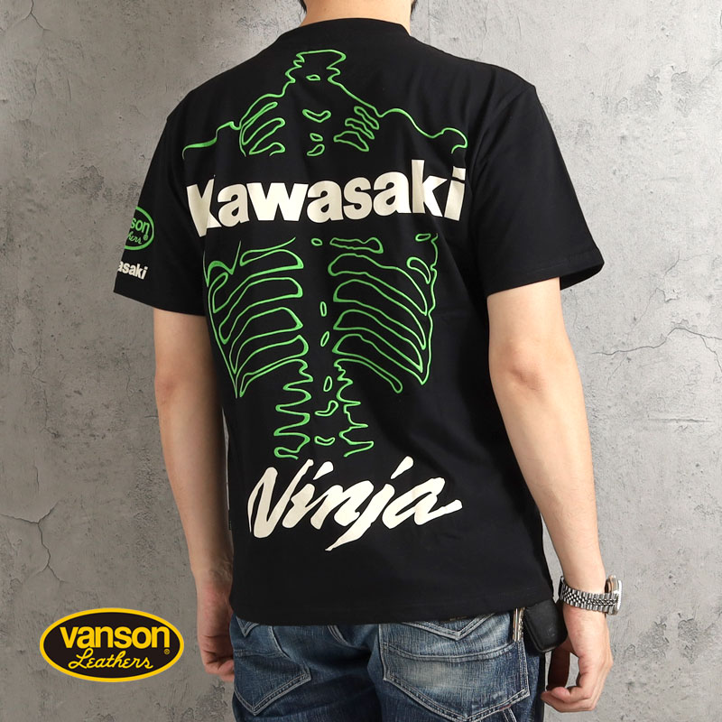 VANSON（バンソン） Tシャツ Kawasakiコラボ Ninjaロゴ 2026春夏 新作