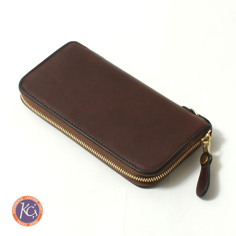 ケーシーズ 財布 ロング ラウンドファスナー KMW037 ケイシイズ KC'S ウォレット ラウンドジップ ホースハイド 本革 長財布 小物 アメカジ メンズ 大人 | KC,s | 01